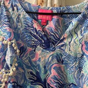 Lilly Pulitzer Blue and Pink Dress
